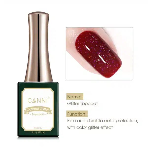 TOP GLITTER CANNI 16ML - Imagen 2