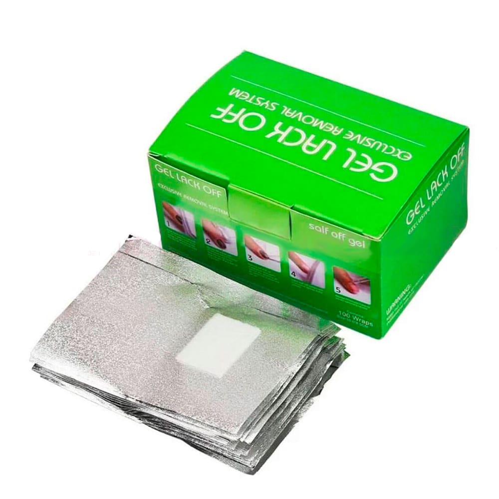 Papel aluminio con algodón 100pcs