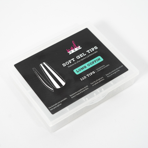 Tips de soft gel Long Coffin Nail PRO