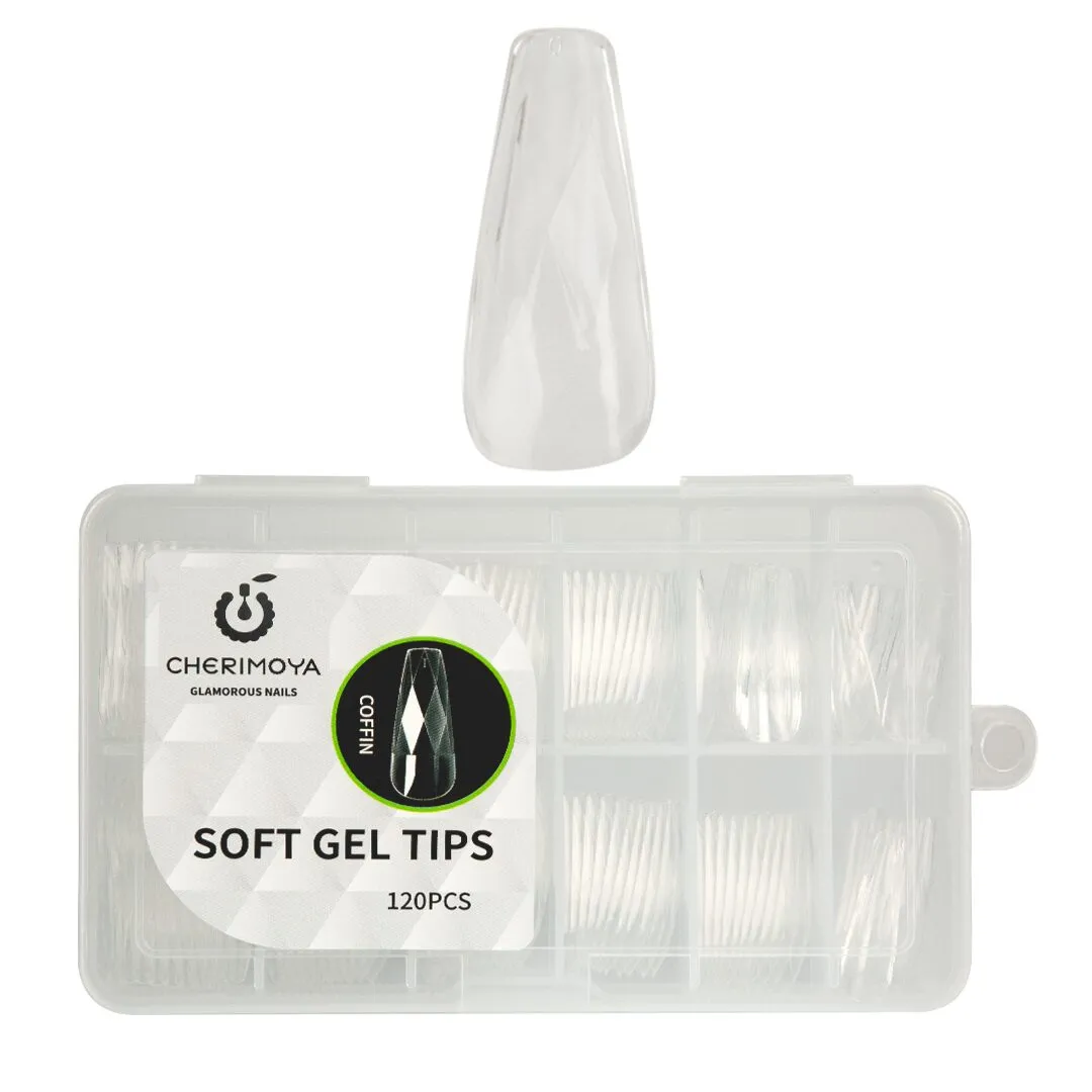 Tips de Soft gel 3D Cherimoya Coffin