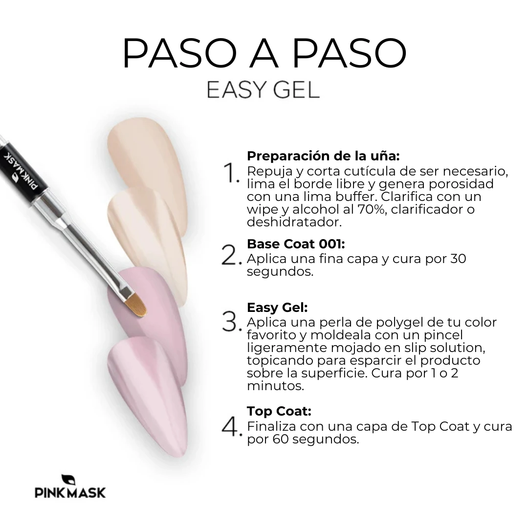 Polygel Pink Mask Clear – Easy Gel – - Imagen 3